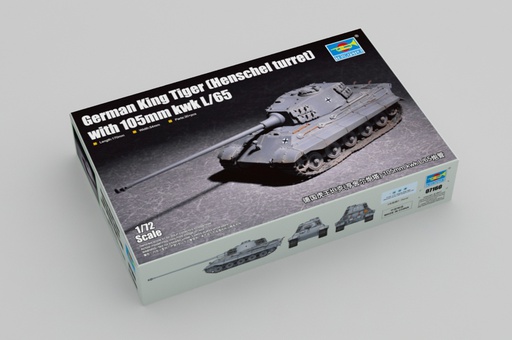 [ TRU07160 ] German king tiger henschel 105 mm  1/72