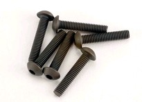 [ TRX-2579 ] Traxxas Screws, 3x15mm button-head machine (hex drive) (6) -TRX2579 