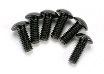 [ TRX-3937 ] Traxxas Screws, 4x12mm button-head machine (hex drive) (6) -TRX3937 