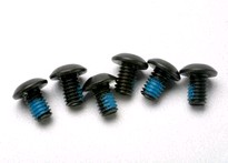 [ TRX-3939 ] Traxxas Screws, 4x6mm button-head machine (hex drive) (with threadlock) (6) -TRX3939 