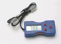 [ TRX-4091 ] Traxxas Temp gauge, blue (On-board engine tuning aid, digital LCD readout, with max. temp. memory) 