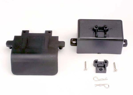 [ TRX-4132 ] Traxxas Bumper (rear)/ battery box/ body clips (2), EZ-Start mount, 3x10CST (2) -TRX4132 