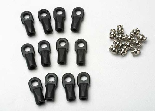 [ TRX-5347 ] Traxxas Rod ends, Revo (large) with hollow balls (12) -TRX5347 