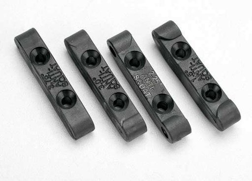 [ TRX-5559 ] Traxxas Mounts, suspension pin (rear anti-squat blocks) (1.5, 2.25, 3.0 &amp; 3.75 degree) (1 each) -TRX5559 