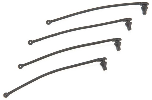 [ TRX-5750 ] Traxxas Body clip retainer, black (4)-TRX5750 