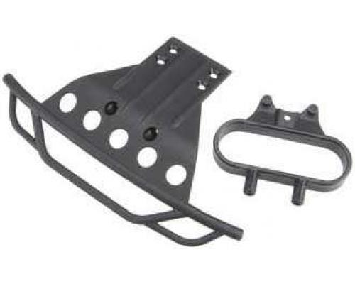 [ TRX-5835 ] Traxxas Bumper, front/ bumper mount, front (black) 