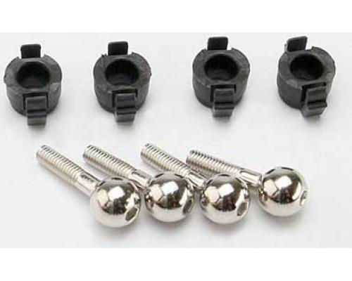 [ TRX-7033 ] Traxxas Pivot balls (4)/ pivot ball caps (4)-TRX7033 