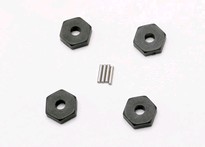 [ TRX-7154 ] Traxxas Wheel hubs, hex (4)/ axle pins (1.5x8mm) (4) -TRX7154 
