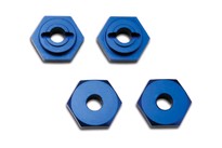 [ TRX-7154X ] Traxxas Wheel hubs, hex, aluminum (4) (blue-anodized) -TRX7154X