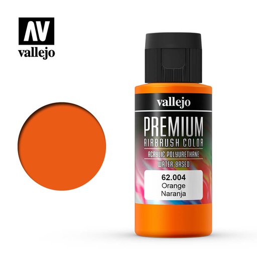 [ VAL62004 ] Vallejo Premium Airbrush Color Orange 60ml