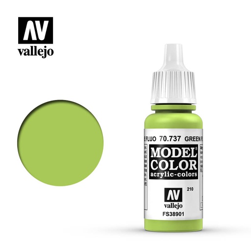 [ VAL70737 ] Vallejo Model Color Green Fluo 17ml