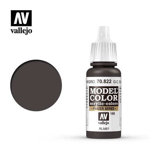 [ VAL70822 ] Vallejo Model Color German Cam.Black Brown