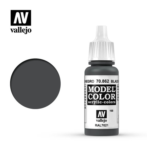 [ VAL70862 ] Vallejo Model Color Black Grey 17ml