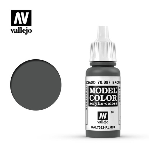 [ VAL70897 ] Vallejo Model Color Bronze Green 17ml
