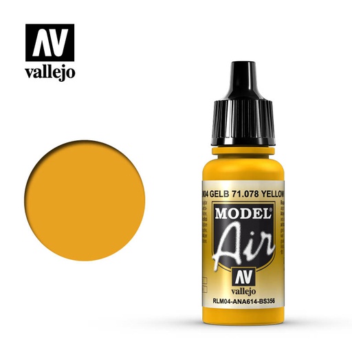 [ VAL71078 ] Vallejo Model Air Yellow RLM04 17ml