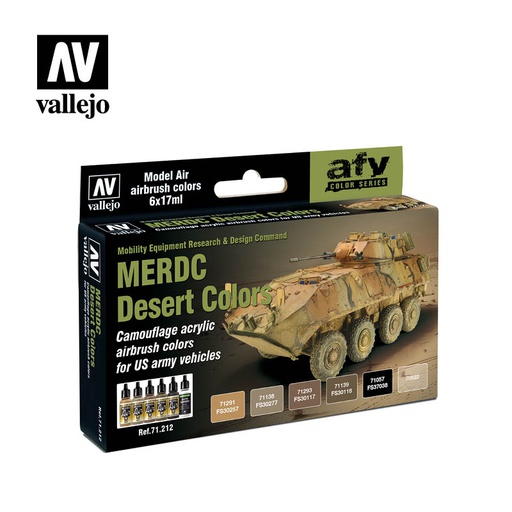 [ VAL71212 ] Vallejo MERDC Desert Colors (6)