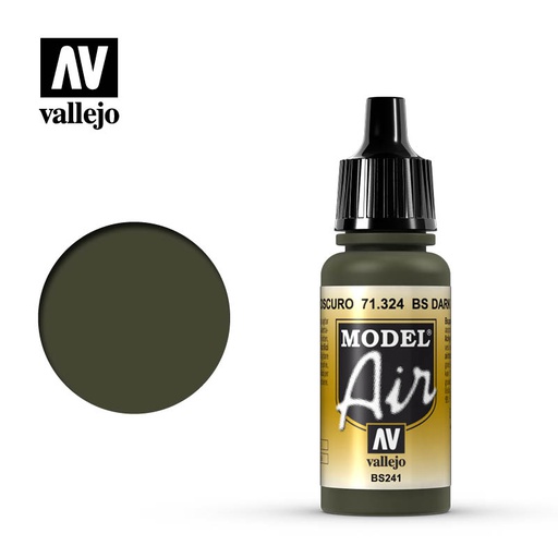 [ VAL71324 ] Vallejo Model Air BS Dark Green 17ml