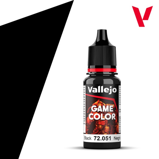 [ VAL72051 ] Vallejo Game Color Black 18ml