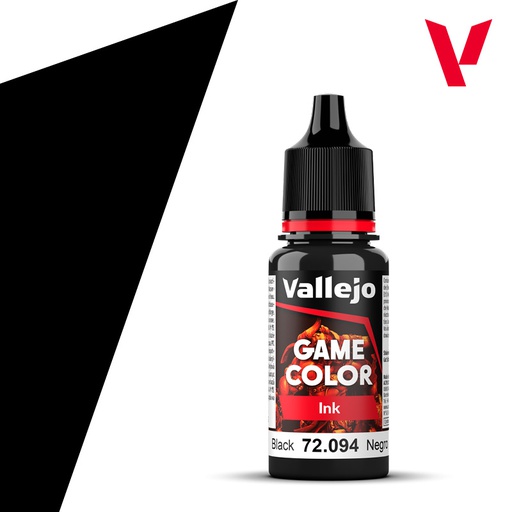 [ VAL72094 ] Vallejo Game Color Black Ink 17ml