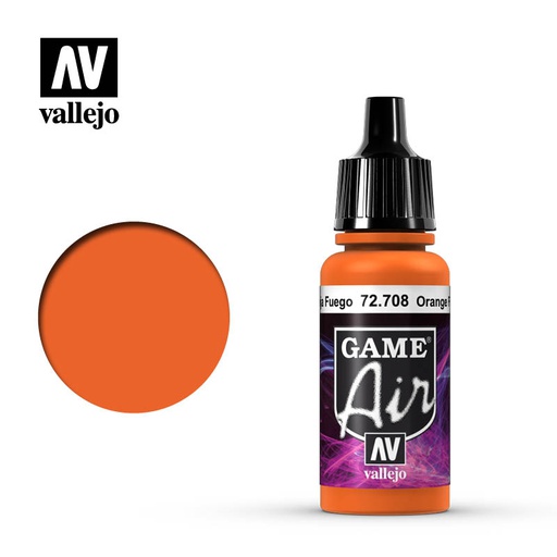 [ VAL72708 ] Vallejo Game Air Orange Fire 17ml