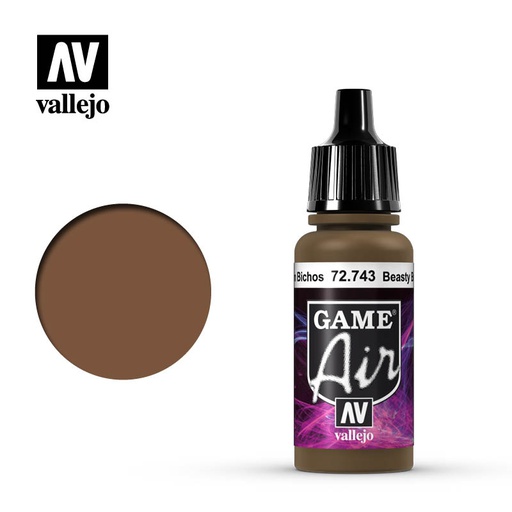 [ VAL72743 ] Vallejo Game Air Beasty Brown 17ml