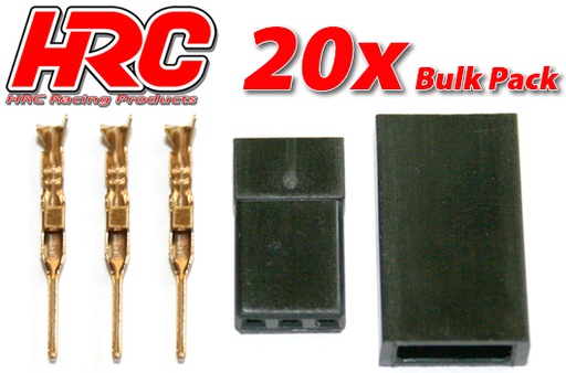 [ HRC9212S ] JR SERVO PLUG FEMALE  BULK  20PCS