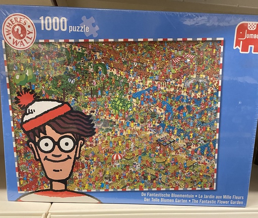 [ JUMBO17097 ] Jumbo &quot;Waar is Wally?&quot; De fantastische bloementuin - 1000 stukjes
