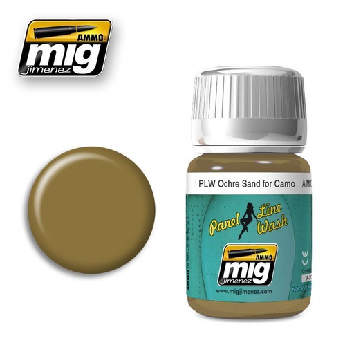 [ MIG1622 ] Mig Panel Line Wash Ochre For Sand Camo 35ml