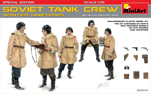 [ MINIART35244 ] soviet tank crew winter uniforms 1/35
