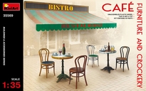 [ MINIART35569 ] cafe furniture and crockery 1/35