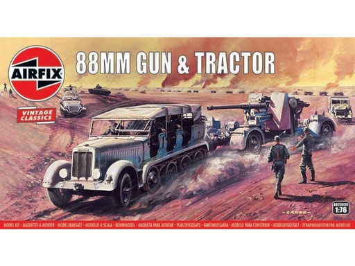 [ AIRA02303V ] Airfix 88MM GUN &amp; TRACTOR 1/76