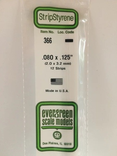 [ EG366 ] Evergreen EG Band 610 x 2,0 x  3,2 mm (12s.)