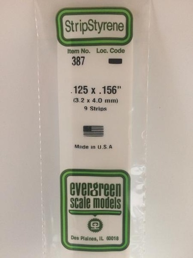 [ EG387 ] Evergreen EG Band 610 x 3,2 x  4,0 mm ( 9s.)