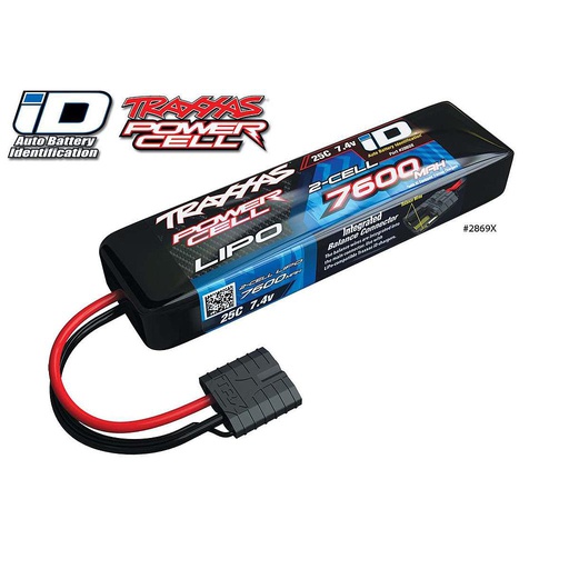 [ TRX-2869X ] Traxxas power cell lipo 7600Mah 7.4V 2s 25C - TRX2869X - PROMO normaal € 84.95