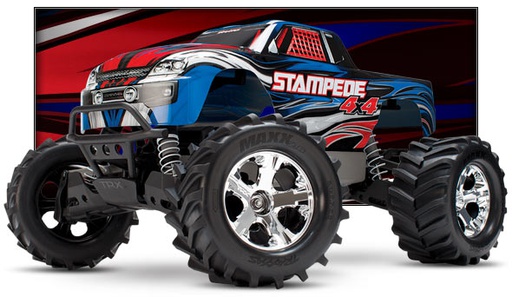 [ TRX-67054-1 ] Traxxas Stampede 4x4 XL-5 (incl battery/charger), Silver