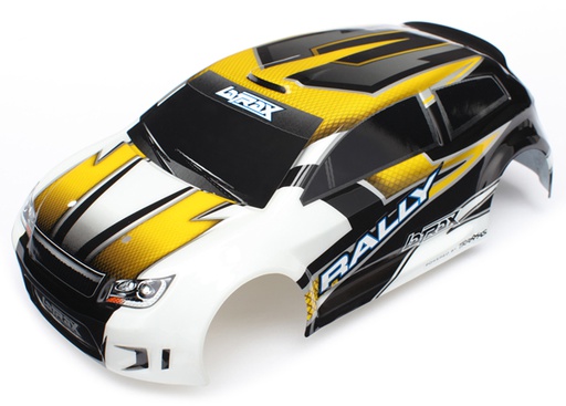 [ TRX-7512 ] Traxxas body 1/18 rally yellow with decals