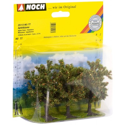 [ NO25113 ] Noch Appelbomen 3 stuks, 8 cm hoog