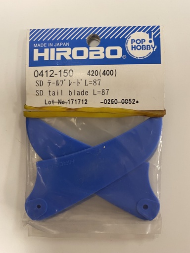 [ H412-150 ] Hirobo SD Tail Blade L-87