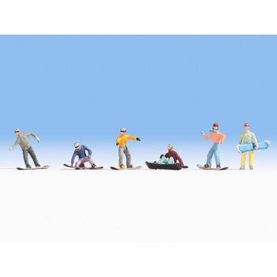 [ NO15826 ] Noch SNOWBOARDERS  1/87  HO