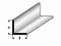 [ RA416-55 ] Raboesch PLASTIC L PROFIEL 3.5X3.5 mm 1 meter