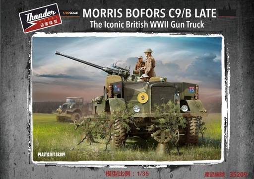 [ THUNDERMODEL35209 ] Morris Bofors C9/B Late &quot;the iconic british WWII Gun Truck&quot; 1/35