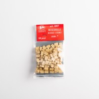 [ AMA4087/07 ] Amati houten blokjes 2 gaatjes 7 mm  100st