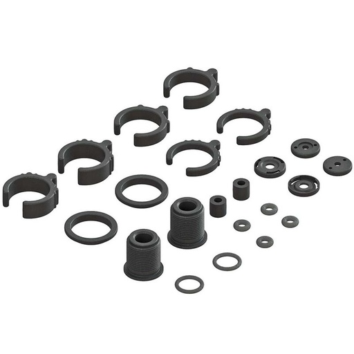 [ AR330451 ]Arrma -  COMPOSITE SHOCK PARTS AND O RING SET (2 Shocks) 4x4 - ARAC8940