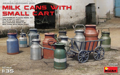 [ MINIART35580 ] Milk cans with small cart