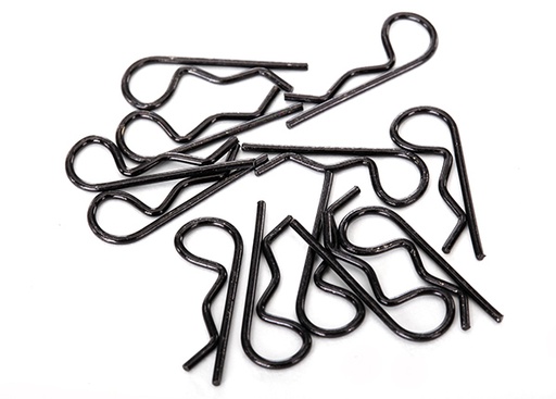 [ TRX-1834A ] Traxxas Body clips black (12) standard size