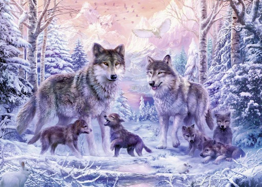 [ RAV6473 ] Ravensburger Arctische wolven (1000 stukjes)
