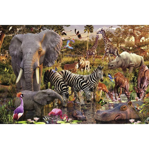 [ RAV170371 ] Ravensburger Puzzel African Animal World 3000 stukjes
