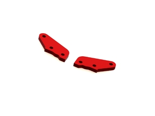 [ AR340072 ]Arrma -  Steering Plate A Aluminum Red - 2 pcs - ARAC9363