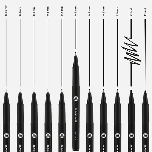 [ MOL703210 ] Molotow blackliner chisel