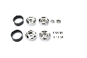 [ PROCA-15985 ] CARISMA RC - SCA-1E 1.9 Chrome Beadlock Wheel Set